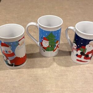Royal Norfolk Festive Mug Set - White with Holiday Designs